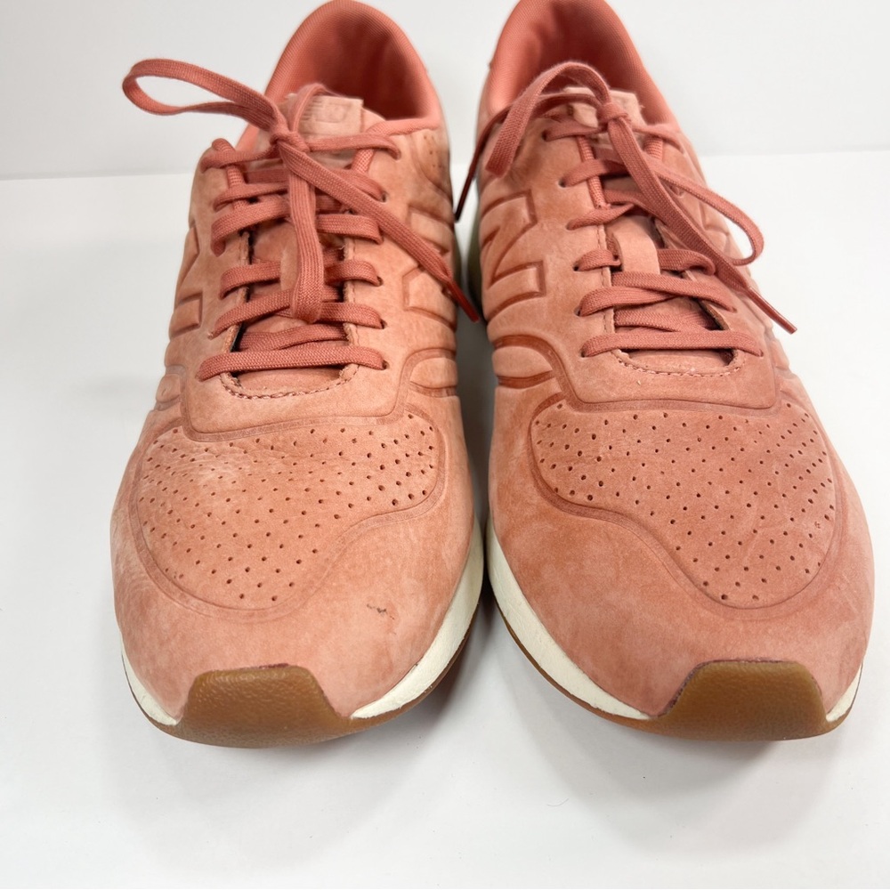 New Balance 420 Sneakers in Color Deconstructed Salmon Suede Mens size 12 - Picture 5 of 14